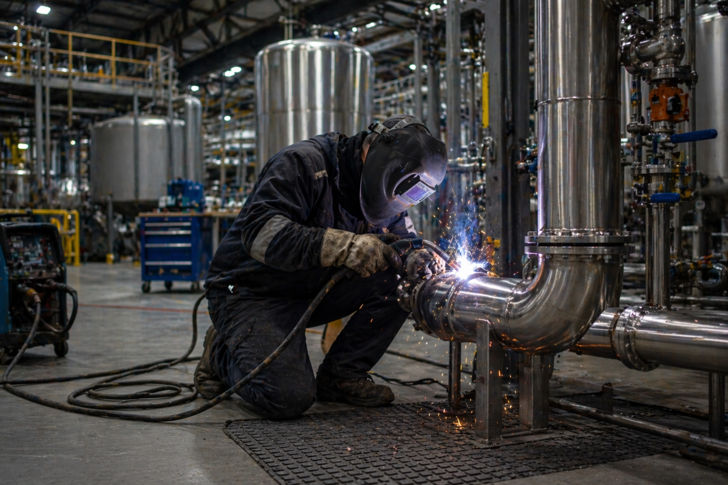Mobile welding services for Manufacturing and Processing industry in BC